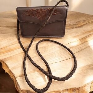 Jay Herbert New York Vintage Leather  Shoulder/Crossbody Bag, Bronze